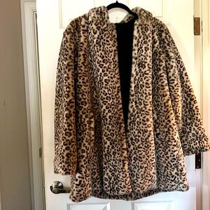 NWOT cheetah fur coat